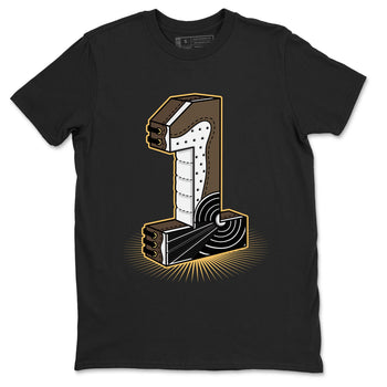 Air Jordan 1 Palomino shirt to match jordans Number Statue sneaker tees Crew Neck Jordan 1 Retro High OG Palomino SNRT Sneaker Release Tees Unisex Casual Shirts Black 2 T-Shirt