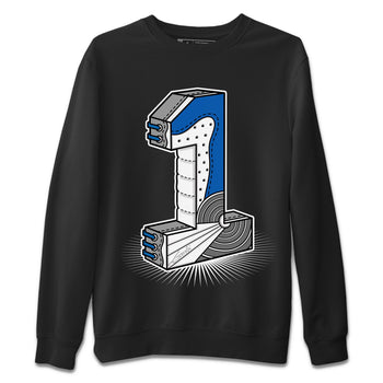 Jordan 1 True Blue Sneaker Match Tees Number Statue Sneaker Tees Jordan 1 True Blue Sneaker Release Tees Unisex Shirts