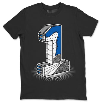 Jordan 1 True Blue Sneaker Match Tees Number Statue Sneaker Tees Jordan 1 True Blue Sneaker Release Tees Unisex Shirts