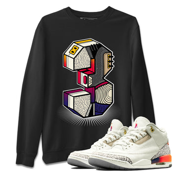 Air Jordan 3 X J Balvin shirt to match jordans Number Statue sneaker tees Air Jordan 3 X J Balvin SNRT Sneaker Release Tees LGBT Pride T-Shirt Unisex Black 1 T-Shirt