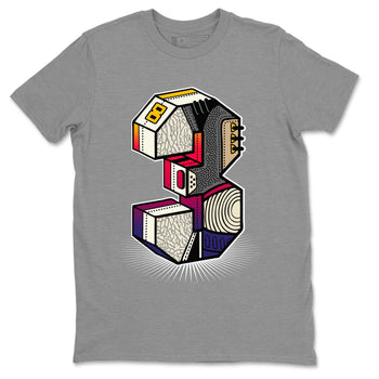 Air Jordan 3 X J Balvin shirt to match jordans Number Statue sneaker tees Air Jordan 3 X J Balvin SNRT Sneaker Release Tees LGBT Pride T-Shirt Unisex Heather Grey 2 T-Shirt