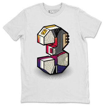Air Jordan 3 X J Balvin shirt to match jordans Number Statue sneaker tees Air Jordan 3 X J Balvin SNRT Sneaker Release Tees LGBT Pride T-Shirt Unisex White 2 T-Shirt