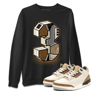 Air Jordan 3 Palomino shirt to match jordans Number Statue sneaker tees 3s Palomino SNRT Sneaker Release Tees Unisex Black 1 T-Shirt