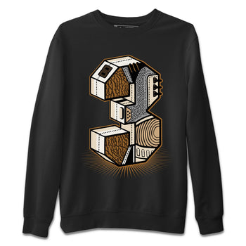 Air Jordan 3 Palomino shirt to match jordans Number Statue sneaker tees 3s Palomino SNRT Sneaker Release Tees Unisex Black 2 T-Shirt