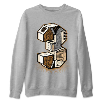 Air Jordan 3 Palomino shirt to match jordans Number Statue sneaker tees 3s Palomino SNRT Sneaker Release Tees Unisex Heather Grey 2 T-Shirt