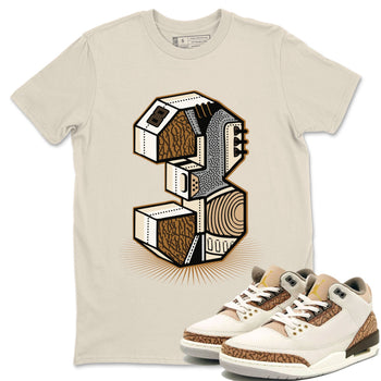 Air Jordan 3 Palomino shirt to match jordans Number Statue sneaker tees 3s Palomino SNRT Sneaker Release Tees Unisex Natural 1 T-Shirt