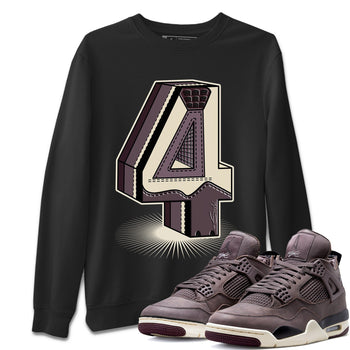 Jordan 4 A Ma Maniere Sneaker Match Tees Number Statue Sneaker Tees Jordan 4 A Ma Maniere Sneaker Release Tees Unisex Shirts
