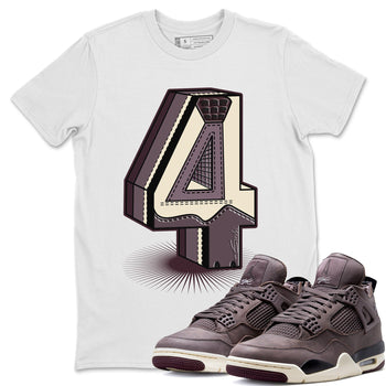 Jordan 4 A Ma Maniere Sneaker Match Tees Number Statue Sneaker Tees Jordan 4 A Ma Maniere Sneaker Release Tees Unisex Shirts