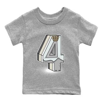 Jordan 4 Craft Sneaker Match Tees Number Statue Sneaker Tees Jordan 4 Craft Sneaker Release Tees Kids Shirts