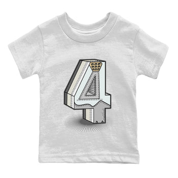 Jordan 4 Craft Sneaker Match Tees Number Statue Sneaker Tees Jordan 4 Craft Sneaker Release Tees Kids Shirts