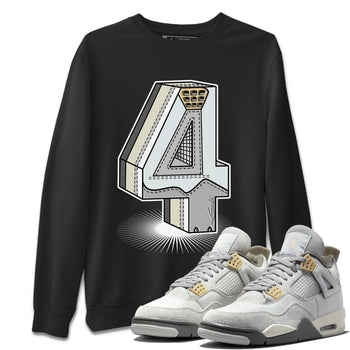Jordan 4 Craft Sneaker Match Tees Number Statue Sneaker Tees Jordan 4 Craft Sneaker Release Tees Unisex Shirts