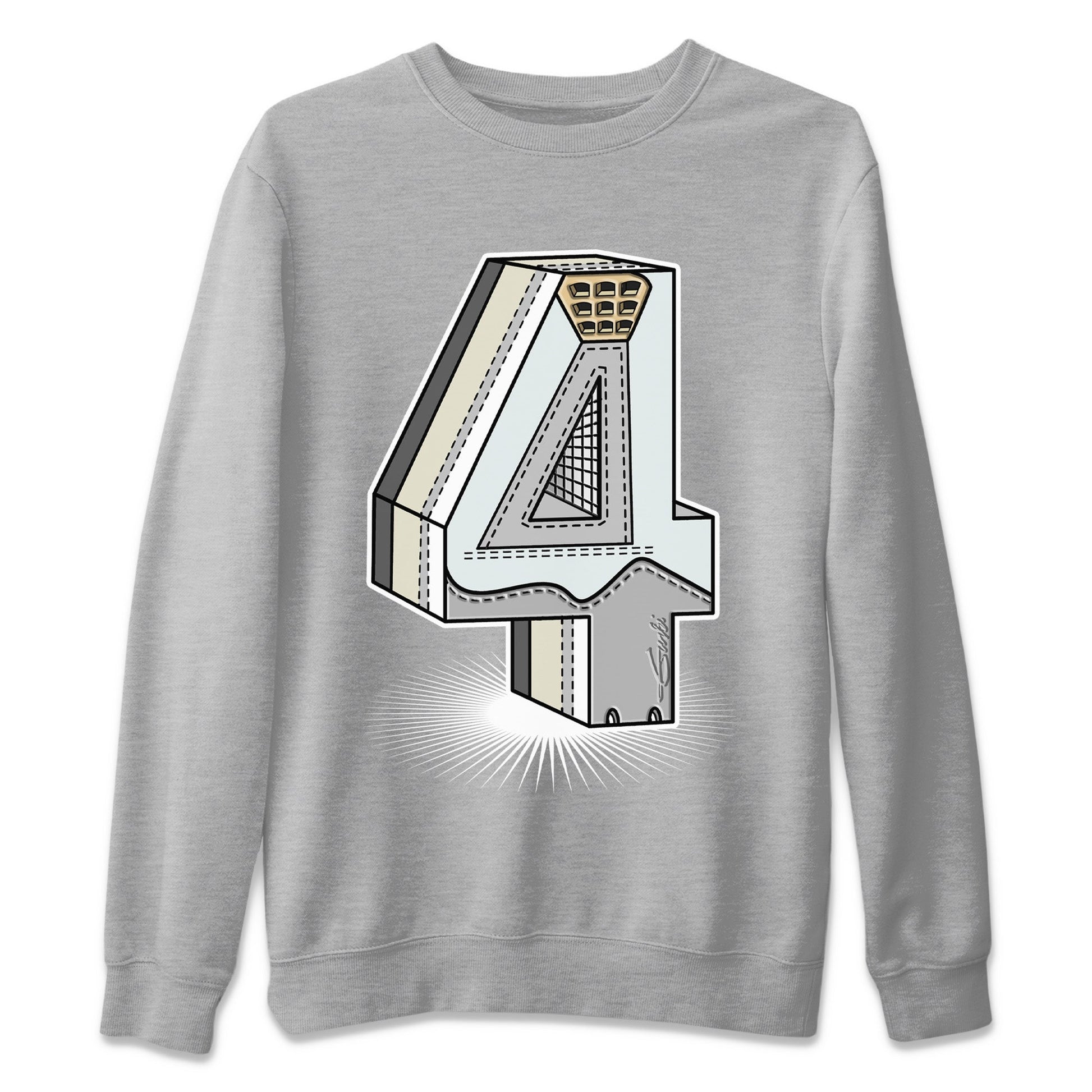 Jordan 4 Craft Sneaker Match Tees Number Statue Sneaker Tees Jordan 4 Craft Sneaker Release Tees Unisex Shirts