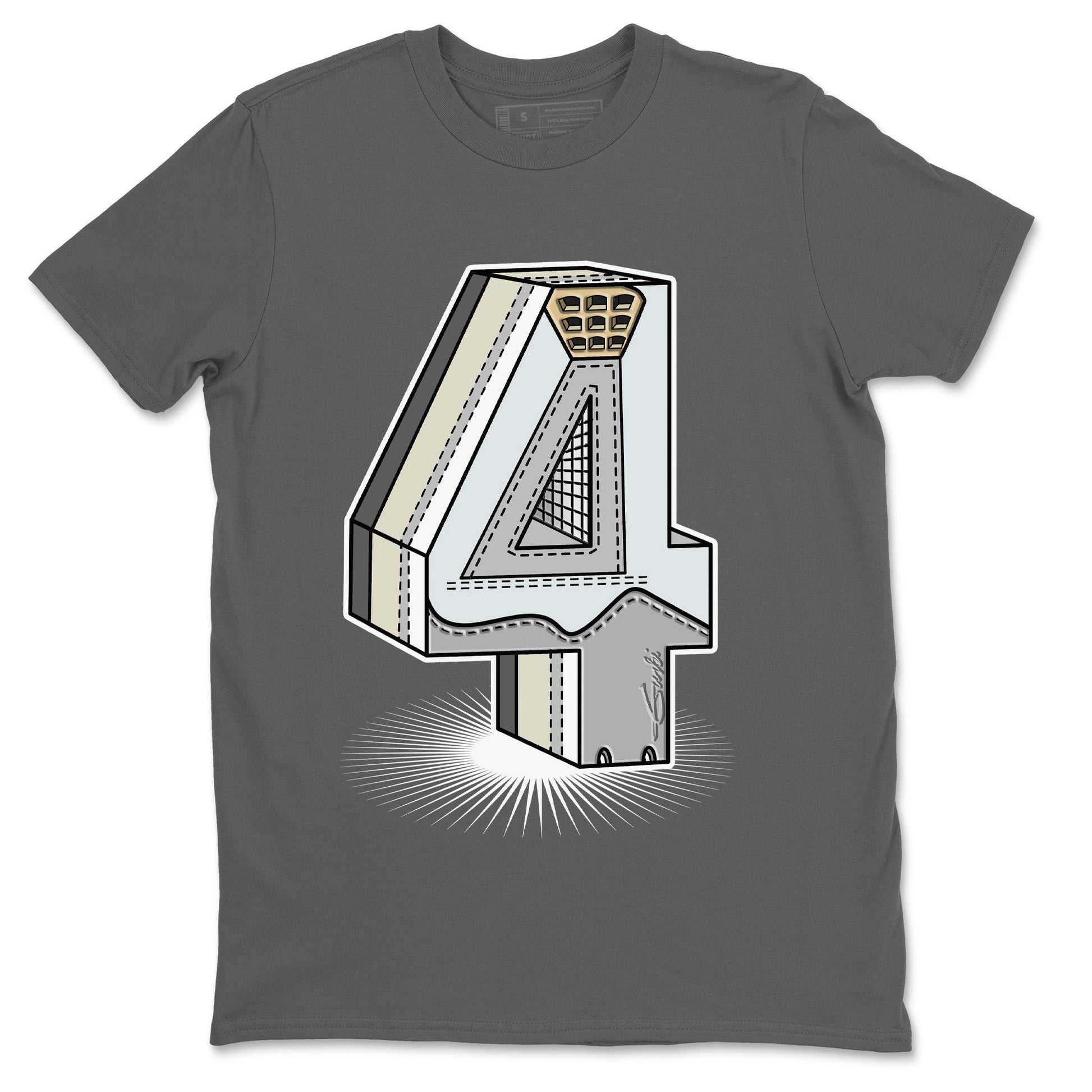 Jordan 4 Craft Sneaker Match Tees Number Statue Sneaker Tees Jordan 4 Craft Sneaker Release Tees Unisex Shirts