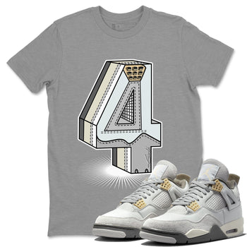 Jordan 4 Craft Sneaker Match Tees Number Statue Sneaker Tees Jordan 4 Craft Sneaker Release Tees Unisex Shirts