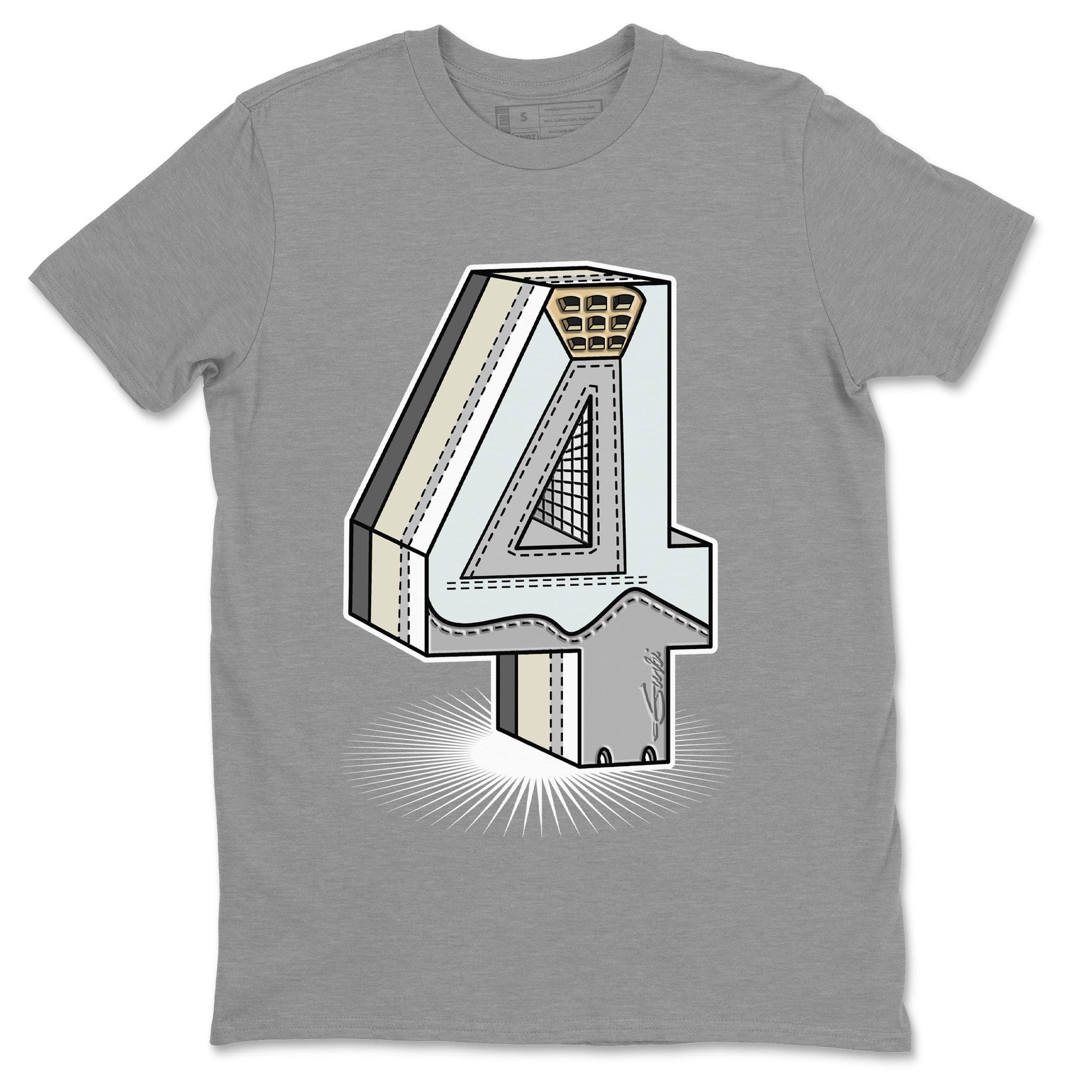 Jordan 4 Craft Sneaker Match Tees Number Statue Sneaker Tees Jordan 4 Craft Sneaker Release Tees Unisex Shirts