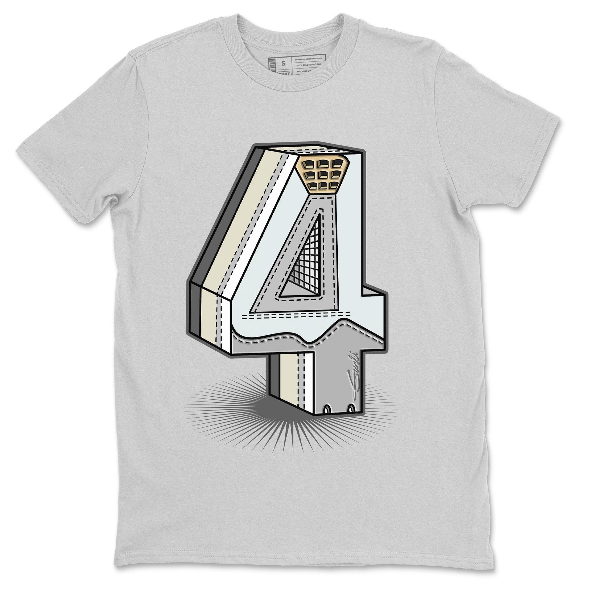 Jordan 4 Craft Sneaker Match Tees Number Statue Sneaker Tees Jordan 4 Craft Sneaker Release Tees Unisex Shirts
