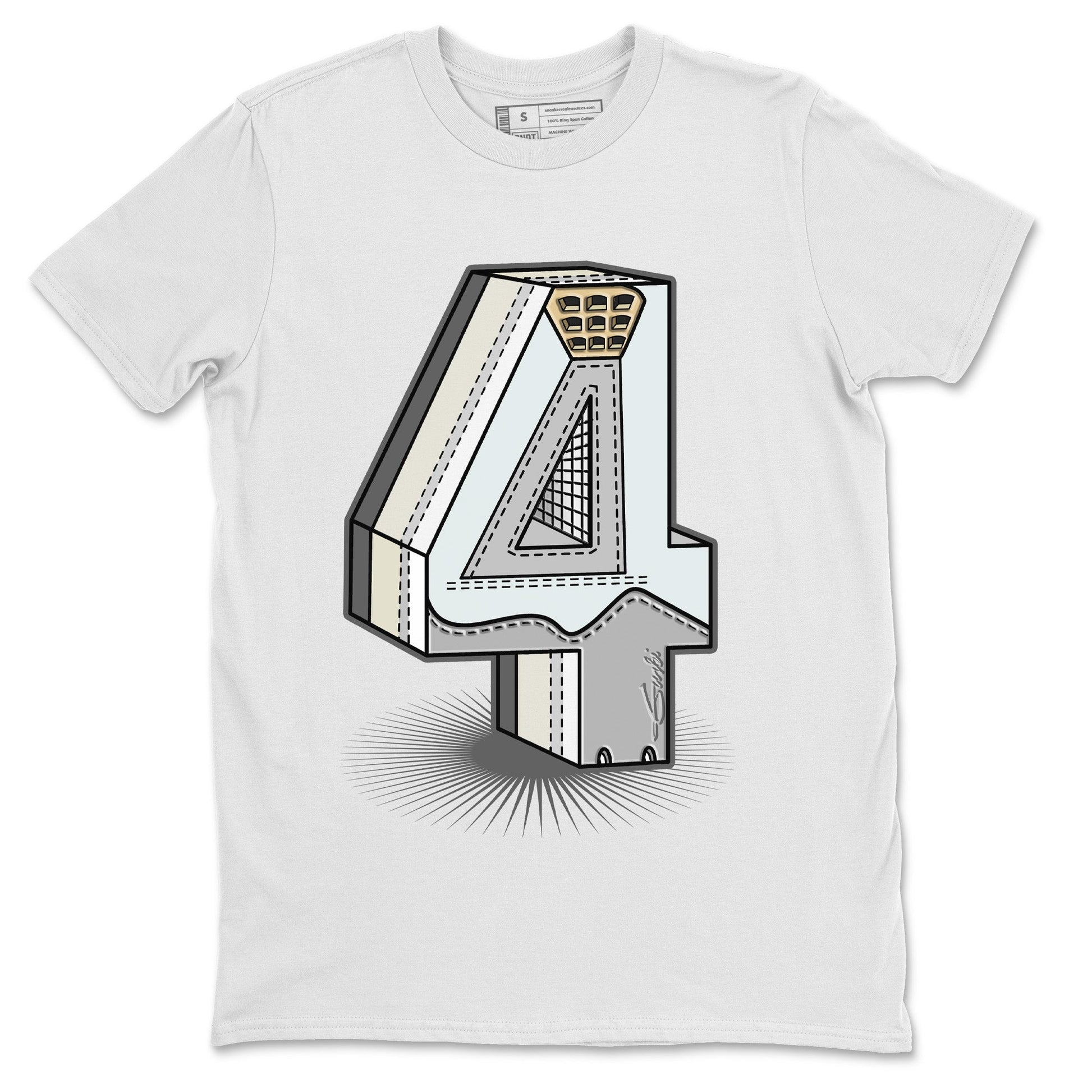 Jordan 4 Craft Sneaker Match Tees Number Statue Sneaker Tees Jordan 4 Craft Sneaker Release Tees Unisex Shirts
