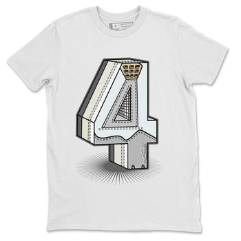 Jordan 4 Craft Sneaker Match Tees Number Statue Sneaker Tees Jordan 4 Craft Sneaker Release Tees Unisex Shirts