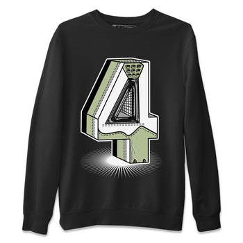 Jordan 4 Seafoam Sneaker Match Tees Number Statue Sneaker Tees Jordan 4 Seafoam Sneaker Release Tees Unisex Shirts