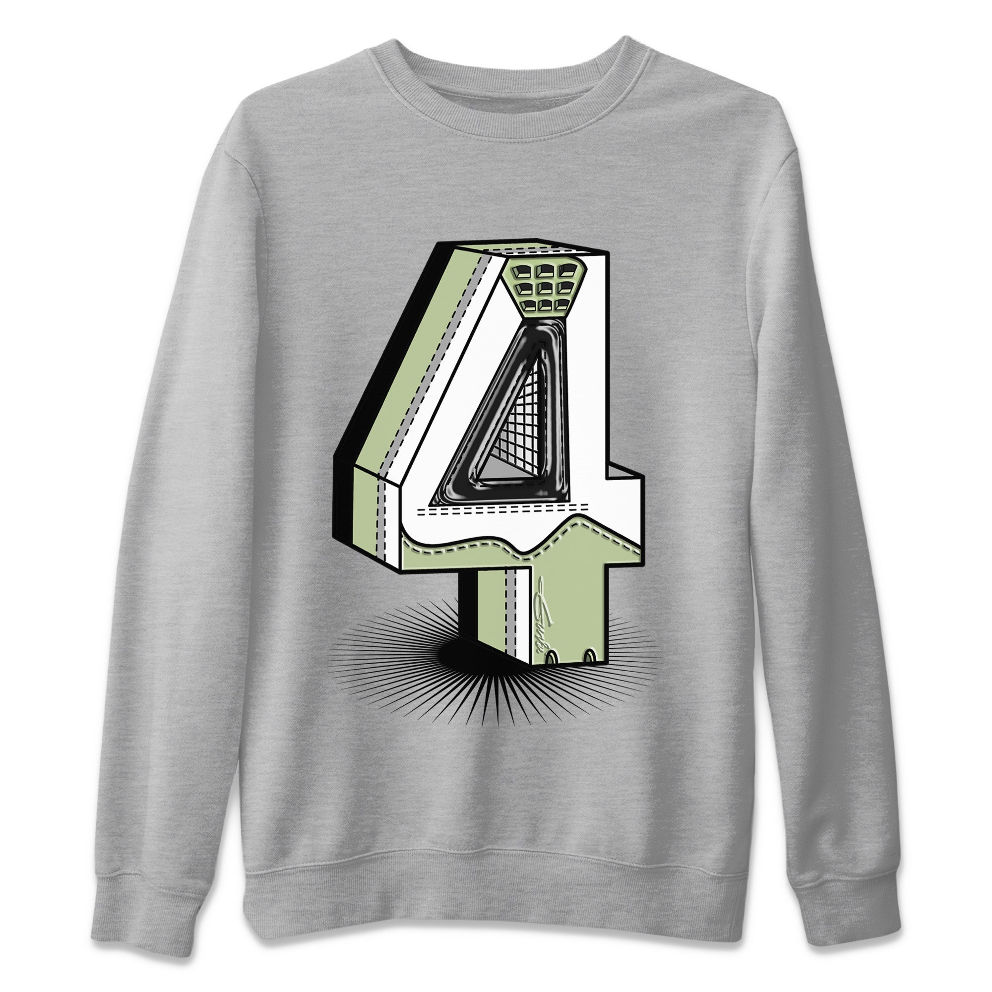 Jordan 4 Seafoam Sneaker Match Tees Number Statue Sneaker Tees Jordan 4 Seafoam Sneaker Release Tees Unisex Shirts