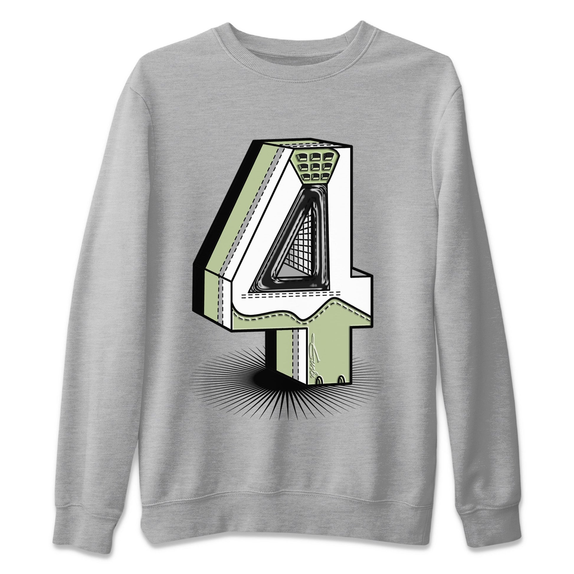 Jordan 4 Seafoam Sneaker Match Tees Number Statue Sneaker Tees Jordan 4 Seafoam Sneaker Release Tees Unisex Shirts