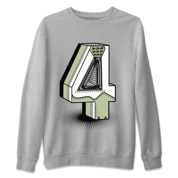 Jordan 4 Seafoam Sneaker Match Tees Number Statue Sneaker Tees Jordan 4 Seafoam Sneaker Release Tees Unisex Shirts