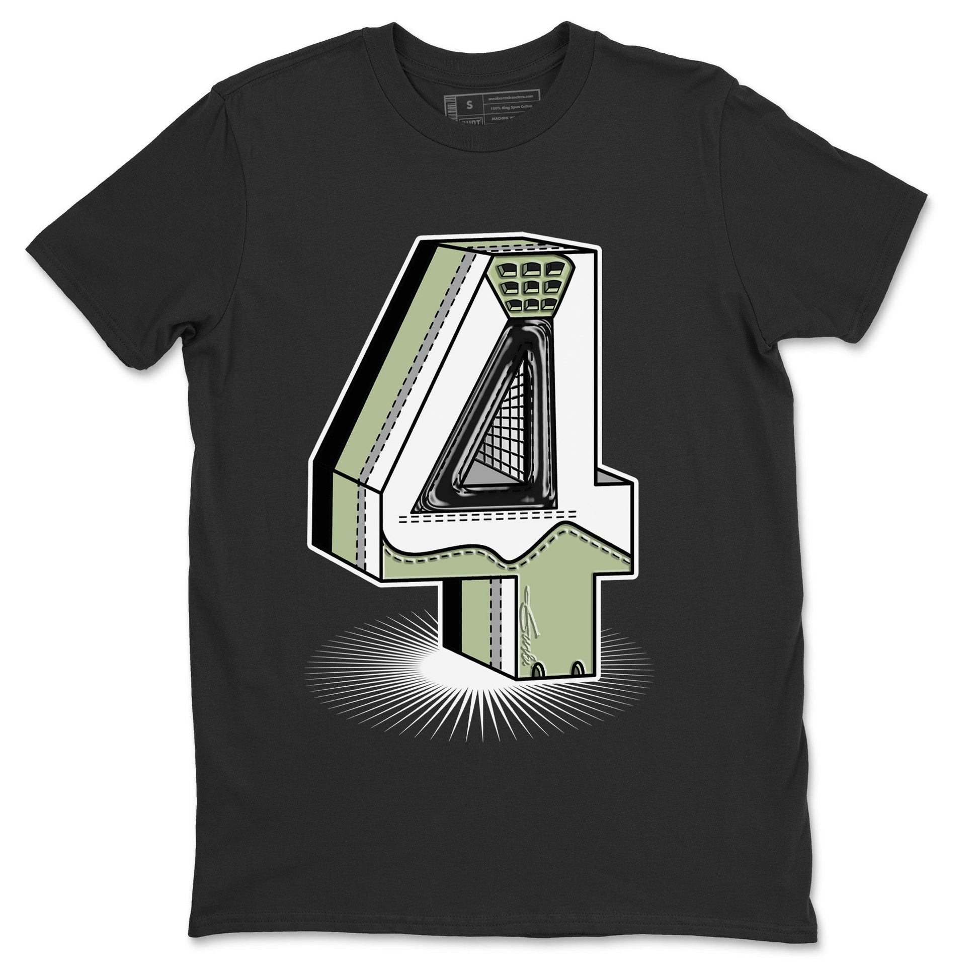 Jordan 4 Seafoam Sneaker Match Tees Number Statue Sneaker Tees Jordan 4 Seafoam Sneaker Release Tees Unisex Shirts