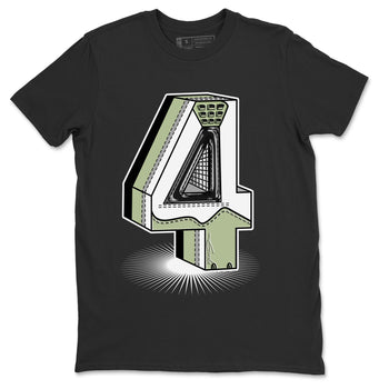 Jordan 4 Seafoam Sneaker Match Tees Number Statue Sneaker Tees Jordan 4 Seafoam Sneaker Release Tees Unisex Shirts