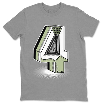 Jordan 4 Seafoam Sneaker Match Tees Number Statue Sneaker Tees Jordan 4 Seafoam Sneaker Release Tees Unisex Shirts