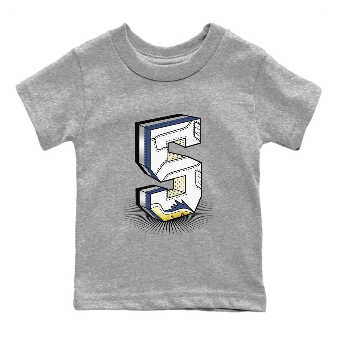 Air Jordan 5 A Ma Maniere x Photon Dust shirt to match jordans Number Statue sneaker matching t-shirt Air Jordan 5 x A Ma Maniere "Dawn" SNRT Release Tees Baby Toddler Heather Grey 2 T-Shirt