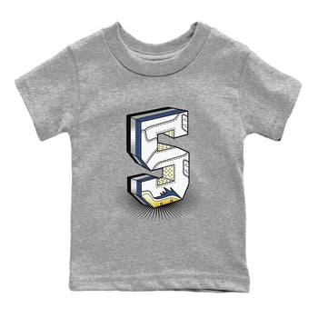 Air Jordan 5 A Ma Maniere x Photon Dust shirt to match jordans Number Statue sneaker matching t-shirt Air Jordan 5 x A Ma Maniere "Dawn" SNRT Release Tees Baby Toddler Heather Grey 2 T-Shirt