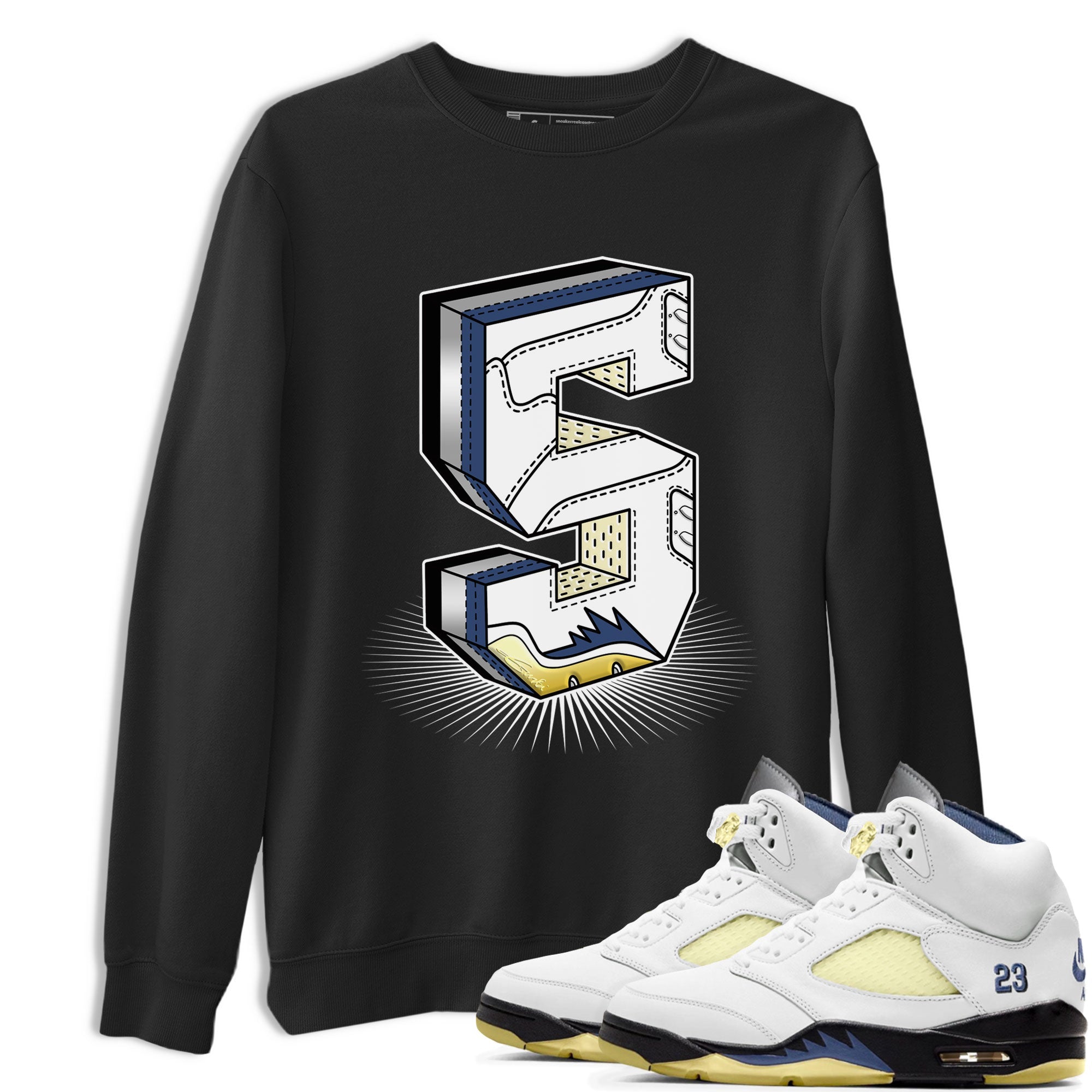 Air Jordan 5 A Ma Maniere x Photon Dust shirt to match jordans Number Statue sneaker matching t-shirt Air Jordan 5 x A Ma Maniere "Dawn" SNRT Release Tees Unisex Black 1 T-Shirt