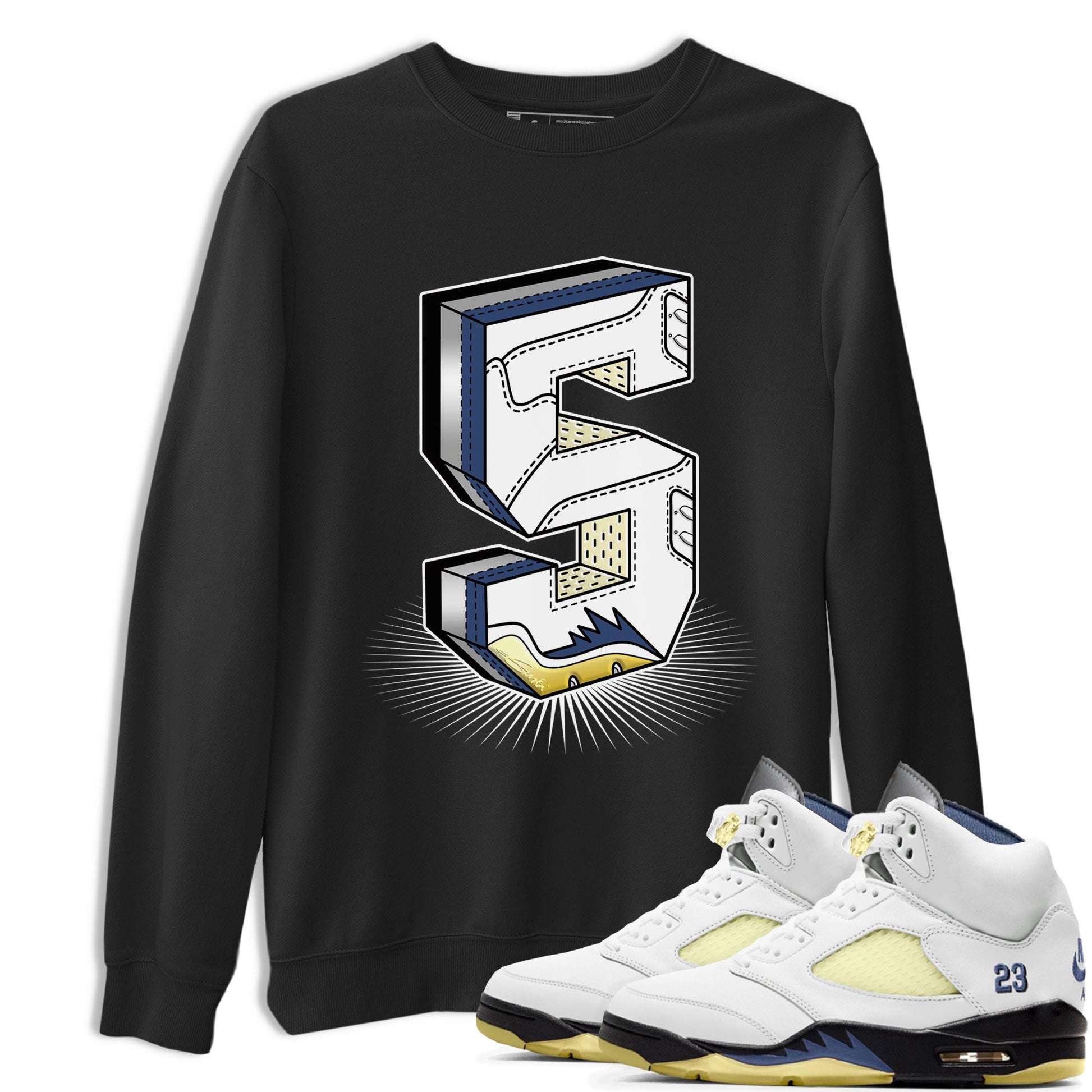 Air Jordan 5 A Ma Maniere x Photon Dust shirt to match jordans Number Statue sneaker matching t-shirt Air Jordan 5 x A Ma Maniere "Dawn" SNRT Release Tees Unisex Black 1 T-Shirt