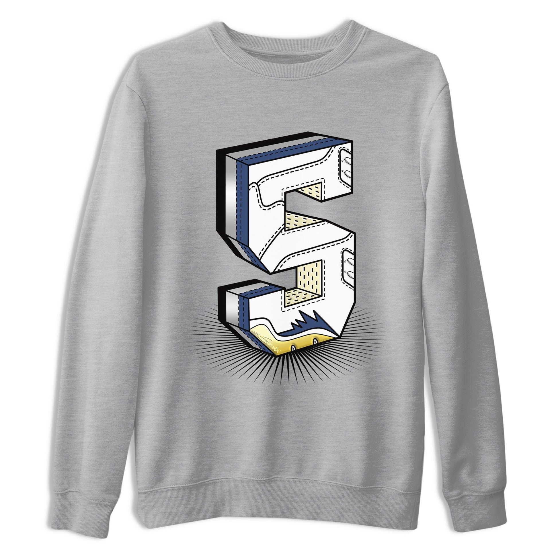 Air Jordan 5 A Ma Maniere x Photon Dust shirt to match jordans Number Statue sneaker matching t-shirt Air Jordan 5 x A Ma Maniere "Dawn" SNRT Release Tees Unisex Heather Grey 2 T-Shirt