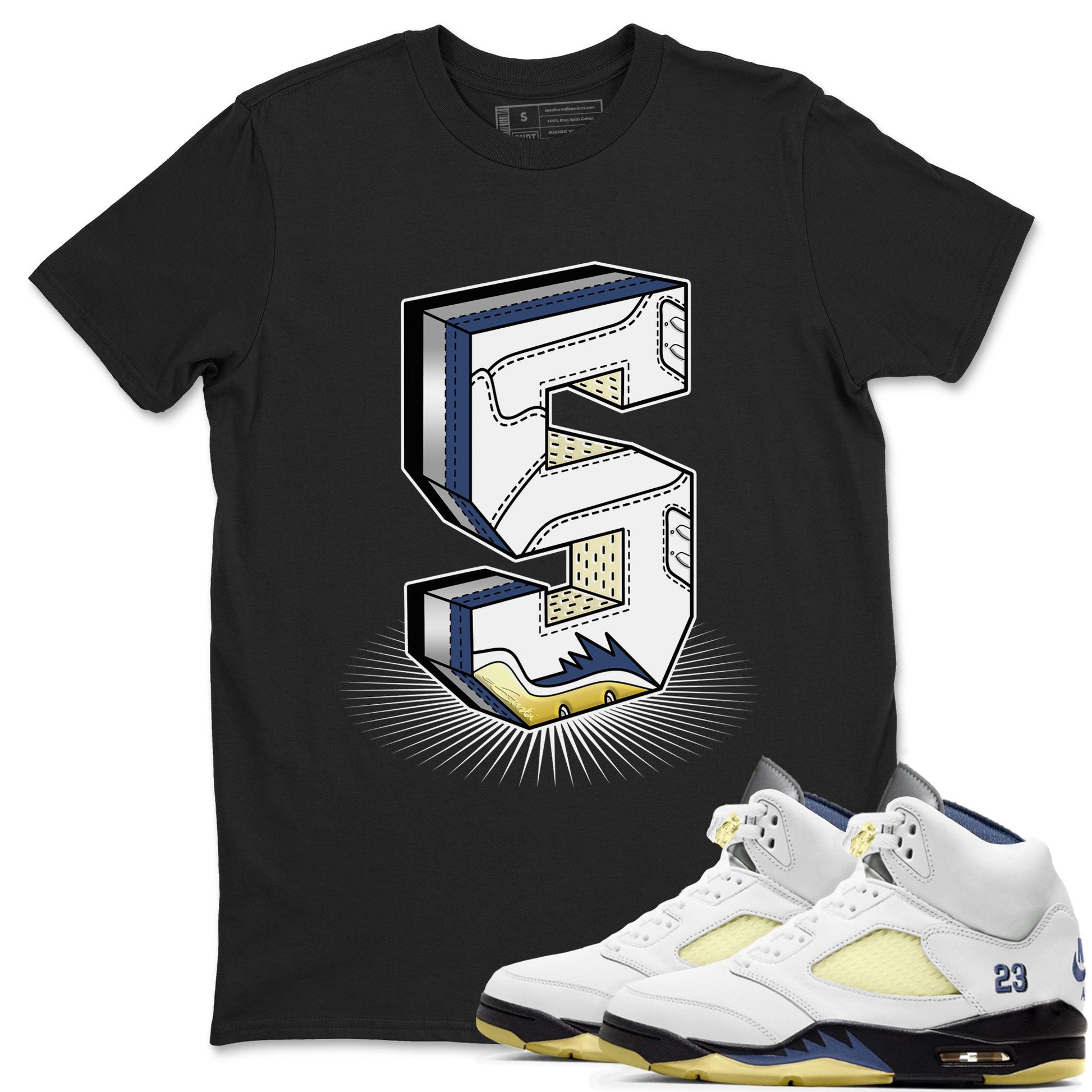 Air Jordan 5 A Ma Maniere x Photon Dust shirt to match jordans Number Statue sneaker matching t-shirt Air Jordan 5 x A Ma Maniere "Dawn" SNRT Release Tees Unisex Black 1 T-Shirt