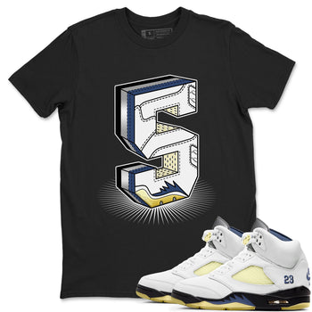 Air Jordan 5 A Ma Maniere x Photon Dust shirt to match jordans Number Statue sneaker matching t-shirt Air Jordan 5 x A Ma Maniere "Dawn" SNRT Release Tees Unisex Black 1 T-Shirt