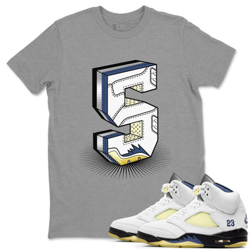 Air Jordan 5 A Ma Maniere x Photon Dust shirt to match jordans Number Statue sneaker matching t-shirt Air Jordan 5 x A Ma Maniere "Dawn" SNRT Release Tees Unisex Heather Grey 1 T-Shirt