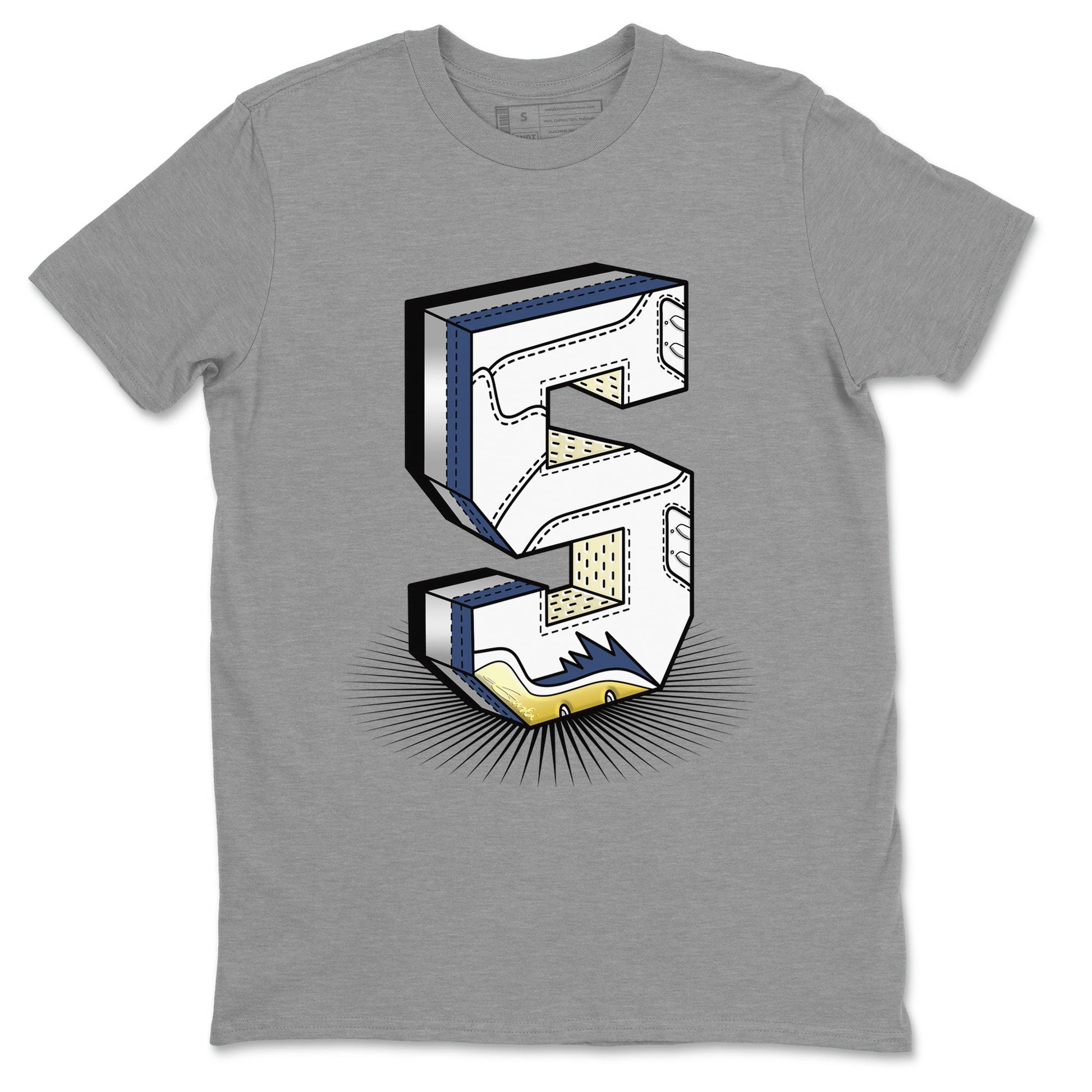 Air Jordan 5 A Ma Maniere x Photon Dust shirt to match jordans Number Statue sneaker matching t-shirt Air Jordan 5 x A Ma Maniere "Dawn" SNRT Release Tees Unisex Heather Grey 2 T-Shirt