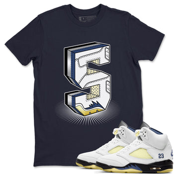 Air Jordan 5 A Ma Maniere x Photon Dust shirt to match jordans Number Statue sneaker matching t-shirt Air Jordan 5 x A Ma Maniere "Dawn" SNRT Release Tees Unisex Navy 1 T-Shirt