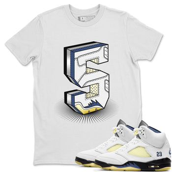Air Jordan 5 A Ma Maniere x Photon Dust shirt to match jordans Number Statue sneaker matching t-shirt Air Jordan 5 x A Ma Maniere "Dawn" SNRT Release Tees Unisex White 1 T-Shirt