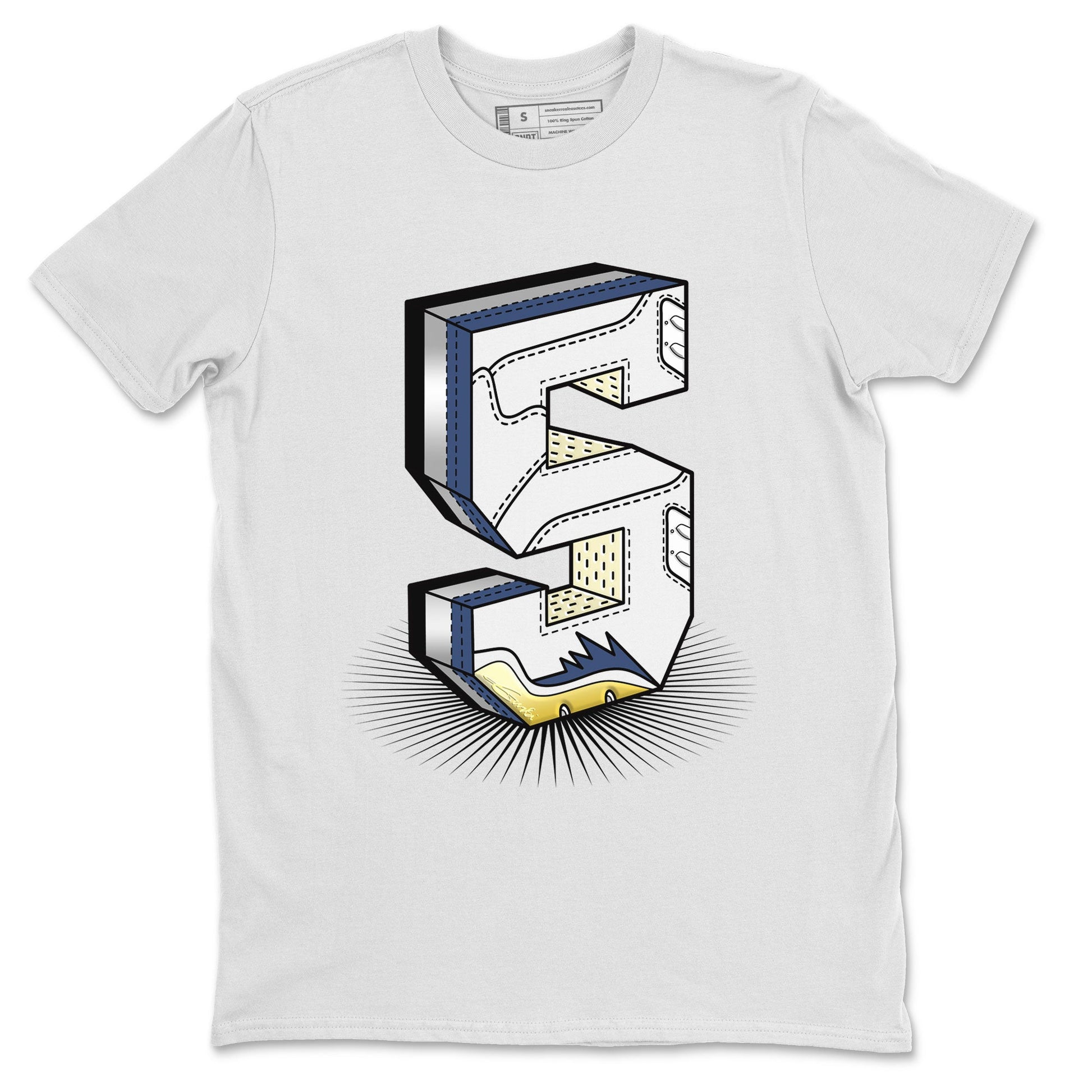 Air Jordan 5 A Ma Maniere x Photon Dust shirt to match jordans Number Statue sneaker matching t-shirt Air Jordan 5 x A Ma Maniere "Dawn" SNRT Release Tees Unisex White 2 T-Shirt