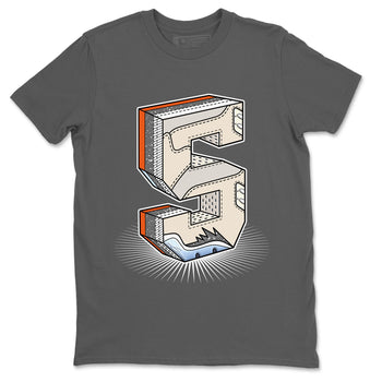 Air Jordan 5 Craft Number Statue Crew Neck Sneaker Tees Air Jordan 5 Craft Sneaker T-Shirts Washing and Care Tip
