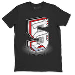 Jordan 5 Fire Red Sneaker Match Tees Number Statue Sneaker Tees Jordan 5 Fire Red Sneaker Release Tees Unisex Shirts