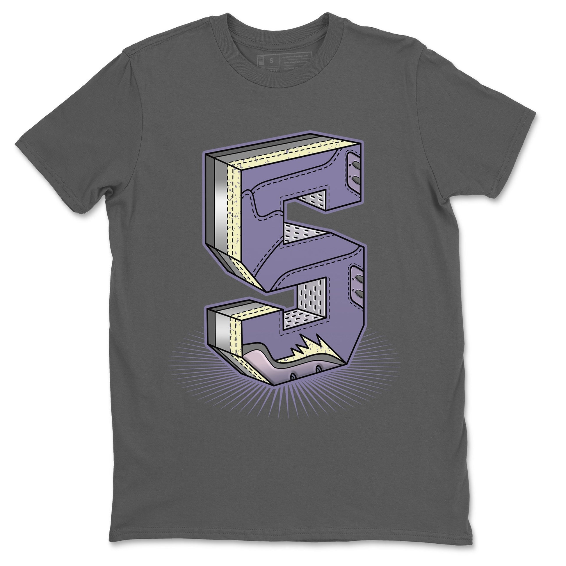 Air Jordan 5 Indigo Haze Sneaker Match Tees Number Statue Sneaker Tees 5s Indigo Haze Sneaker Release Tees Unisex Shirts Cool Grey 2