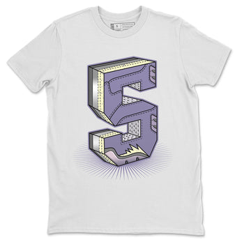 Air Jordan 5 Indigo Haze Sneaker Match Tees Number Statue Sneaker Tees 5s Indigo Haze Sneaker Release Tees Unisex Shirts White 2