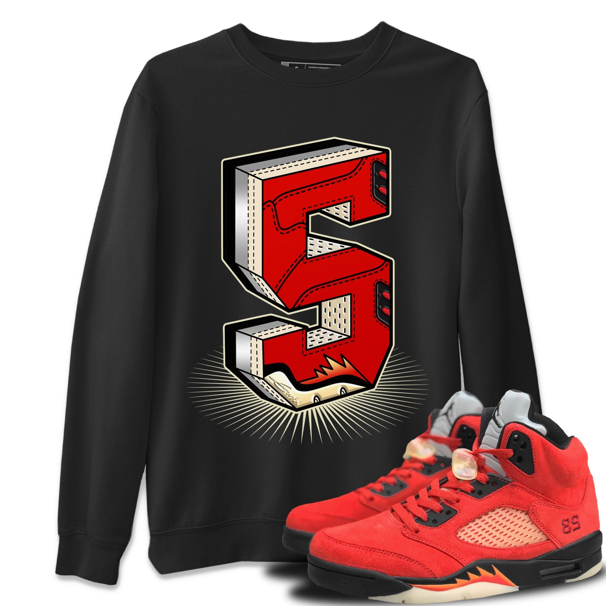 Jordan 5 Mars For Her Sneaker Match Tees Number Statue Sneaker Tees Jordan 5 Mars For Her Sneaker Release Tees Unisex Shirts
