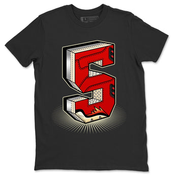 Jordan 5 Mars For Her Sneaker Match Tees Number Statue Sneaker Tees Jordan 5 Mars For Her Sneaker Release Tees Unisex Shirts