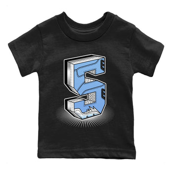 Jordan 5 UNC Sneaker Match Tees Number Statue Sneaker Tees Jordan 5 UNC Sneaker Release Tees Kids Shirts