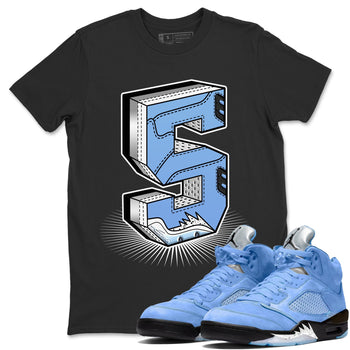 Jordan 5 UNC Sneaker Match Tees Number Statue Sneaker Tees Jordan 5 UNC SNRT Sneaker Tees Unisex Shirts