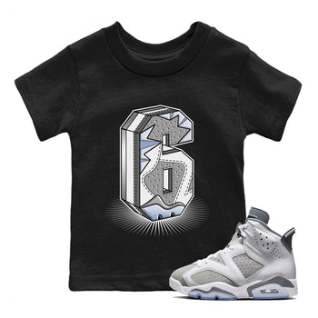 Jordan 6 Cool Grey Sneaker Match Tees Number Statue Sneaker Tees Jordan 6 Cool Grey Sneaker Release Tees Kids Shirts